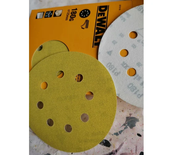 Диск шлифовальный DEWALT DT3116-QZ 125мм, Р180 для дерева и краски (25шт/уп), DT3116-QZ Диск шлифовальный DEWALT DT3116-QZ 125мм, Р180 для дерева и краски (25шт/уп)