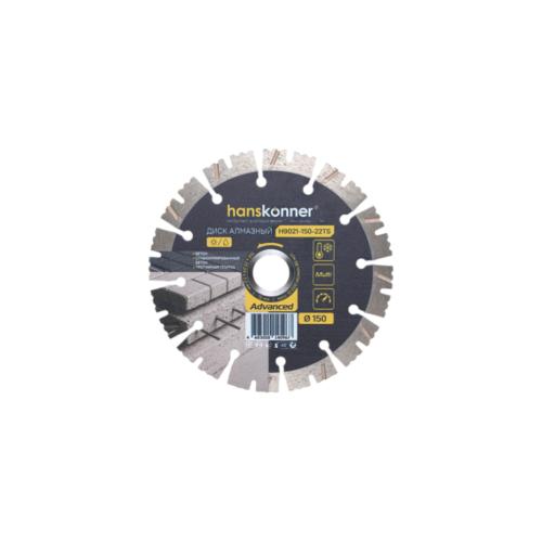 ���� �������� 150x22.23x2.2x12�� (�����-�������) Hanskonner (H9021-150-22TS) (����� �����. �����)