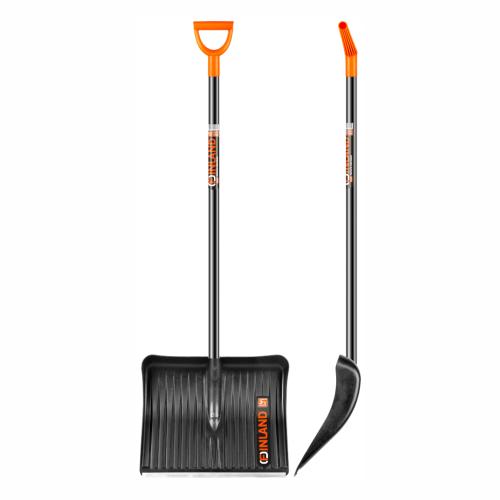 Лопата снеговая 500x410x1500мм, ударопрочный пластик, деревянный черенок Finland (1023) Лопата снеговая 500x410x1500мм, ударопрочный пластик, деревянный черенок Finland (1023)