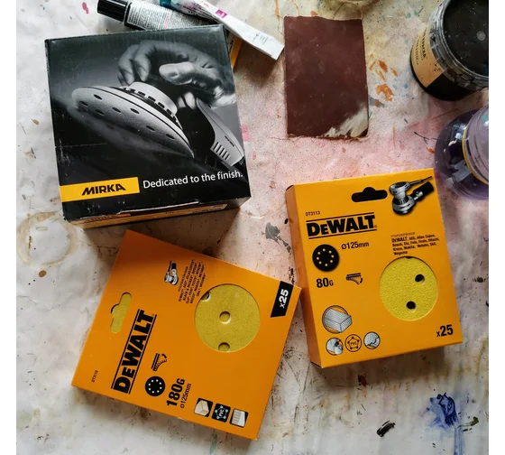 Диск шлифовальный DEWALT DT3116-QZ 125мм, Р180 для дерева и краски (25шт/уп), DT3116-QZ Диск шлифовальный DEWALT DT3116-QZ 125мм, Р180 для дерева и краски (25шт/уп)