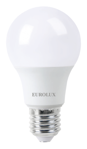 Лампа светодиодная LL-E-A60-11W-230-6K-E27 (груша, 11Вт, холод., Е27) Eurolux Лампа светодиодная LL-E-A60-11W-230-6K-E27 (груша, 11Вт, холод., Е27) Eurolux