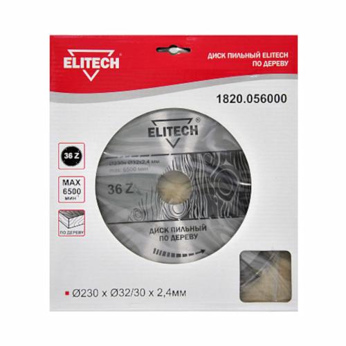 ���� ������� �� ������ 230x30/32 ��, 36T Elitech (1820.056000)