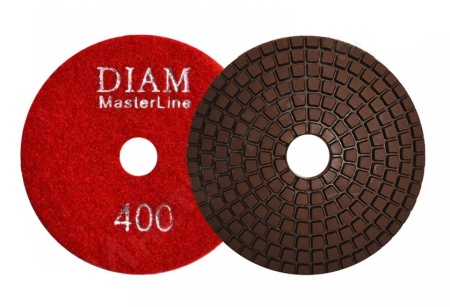 Круг алмазный шлиф. гибкий DIAM АГШК 100х2,5 №400 Master Line (мокрая) 000577, 000577 Круг алмазный шлиф. гибкий DIAM АГШК 100х2,5 №400 Master Line (мокрая) 000577