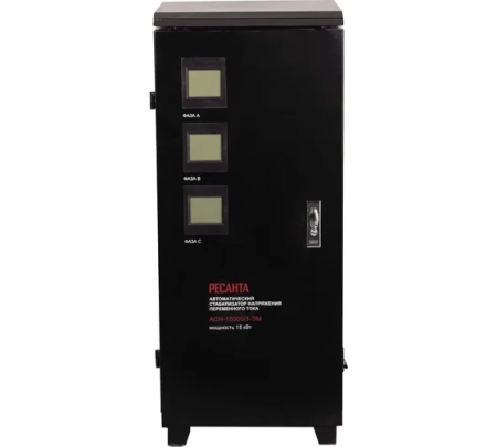 Стабилизатор напряжения РЕСАНТА АСН-15000/3-ЭМ, 63/4/5 Стабилизатор напряжения РЕСАНТА АСН-15000/3-ЭМ