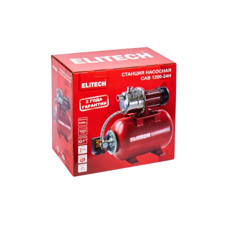 Насосная станция Elitech САВ 1200-24Н, САВ 1200-24Н Насосная станция Elitech САВ 1200-24Н