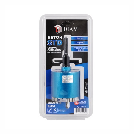 ������� �������� �� ������������� ������ 82 ��, 5 ���������, � ������������ SDS+ STD Diam (311121)