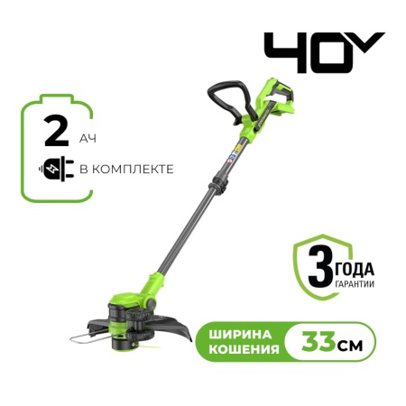 ������� �������������� Greenworks G40LT331 (2113507UA) (40V, 33��, ���x2�� � ��)