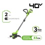 ������� �������������� Greenworks G40LT331 (2113507UA) (40V, 33��, ���x2�� � ��)