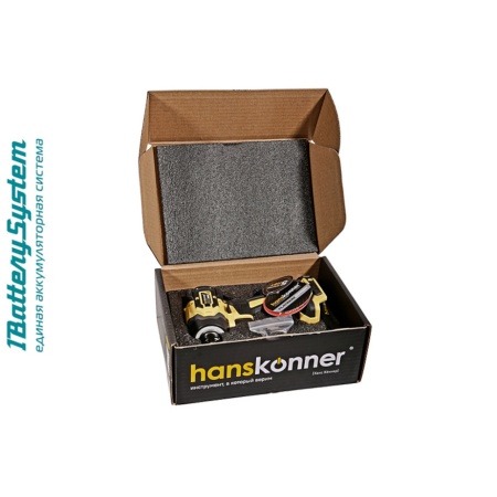 �������� ������� Hanskonner HCD20280BLW (1BatterySystem18V, ����., 1/2"/HEX 1/4", ��� ��� � ��)