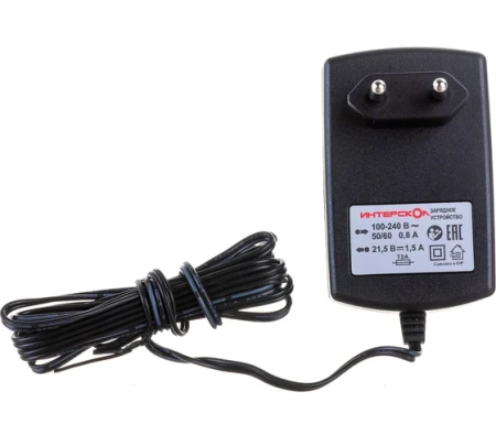 Зарядное устройство ИНТЕРСКОЛ ЗУ-1,5/18, 1,5А/ч, 18В, Li-ion (2401.016), 2401.016 Зарядное устройство ИНТЕРСКОЛ ЗУ-1,5/18, 1,5А/ч, 18В, Li-ion (2401.016)