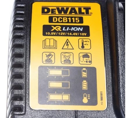 Устройство зарядное DEWALT 18.0 В, 2.0А/ч, Li-ion DCB115-QW, DCB115-QW Устройство зарядное DEWALT 18.0 В, 2.0А/ч, Li-ion DCB115-QW