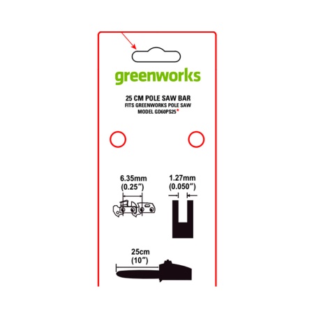���� 10"/25�� Greenworks (2949407) (��� 60� ���������� 1402107)