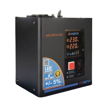 Стабилизатор напряжения Энергия VOLTRON-500 (5%) Е0101-0153, Е0101-0153 Стабилизатор напряжения Энергия VOLTRON-500 (5%) Е0101-0153
