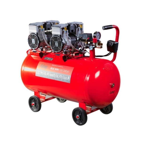 Компрессор FUBAG OLS 500/100 CM2х2 646075 (безмасляный, малошумный), 646075 Компрессор FUBAG OLS 500/100 CM2х2 646075 (безмасляный, малошумный)