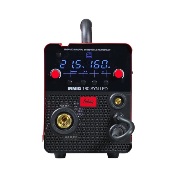 Сварочный инверторный полуавтомат FUBAG IRMIG 180 SYN LED (с горелкой 250А в комплекте) 646403, 646403 Сварочный инверторный полуавтомат FUBAG IRMIG 180 SYN LED (с горелкой 250А в комплекте) 646403