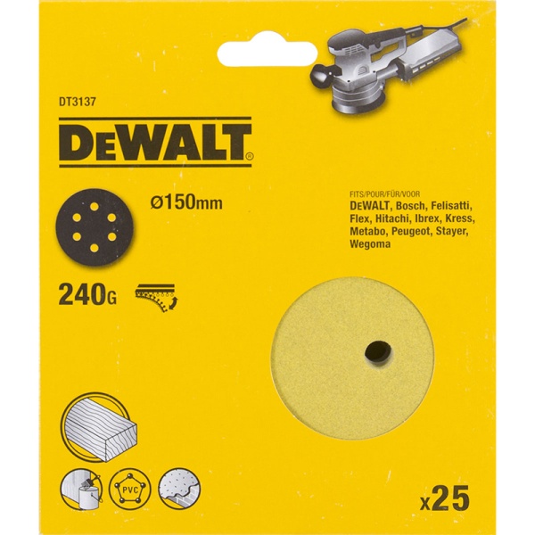 Диск DEWALT D 150 мм Р240 Диск DEWALT D 150 мм Р240