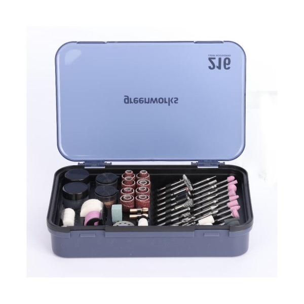 Набор насадок для гравера GREENWORKS 216 предметов в кейсе (3503507), 3503507 Набор насадок для гравера GREENWORKS 216 предметов в кейсе (3503507)