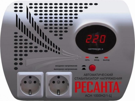 Стабилизатор напряжения серии LUX РЕСАНТА АСН-1000Н2/1-Ц, 63/6/13 Стабилизатор напряжения серии LUX РЕСАНТА АСН-1000Н2/1-Ц