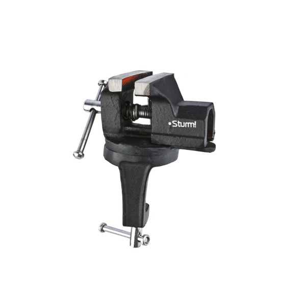 Тиски слесарные мини 60мм, поворотные, на струбцине Sturm (1075-12-060), 1075-12-060 Тиски слесарные мини 60мм, поворотные, на струбцине Sturm (1075-12-060)