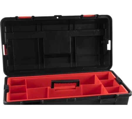 Ящик для инструментов TAYG №32 (480х258х255мм) цвет черный, ручка патент. 132001, 132001 Ящик для инструментов TAYG №32 (480х258х255мм) цвет черный, ручка патент. 132001