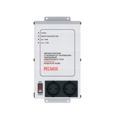 Стабилизатор напряжения Ресанта АСН-600/1-И, 63/6/36 Стабилизатор напряжения Ресанта АСН-600/1-И