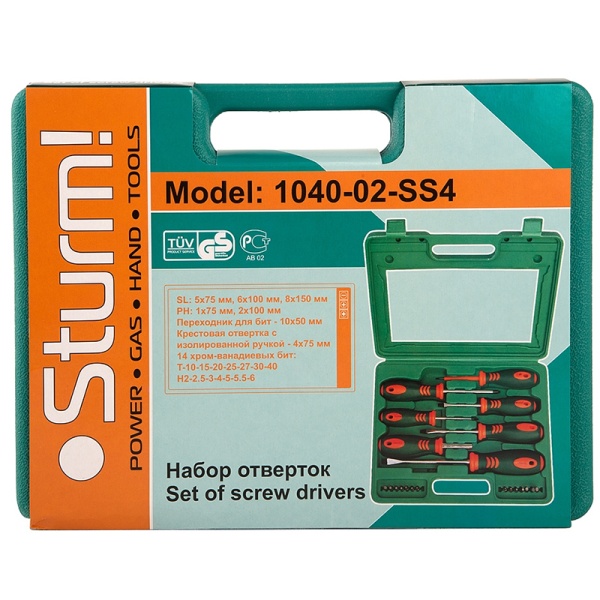 Набор отверток 21 шт STURM 1040-02-SS4, 1040-02-SS4 Набор отверток 21 шт STURM 1040-02-SS4