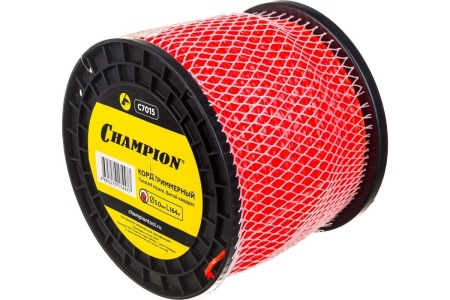 Леска 3 мм x 164 м (квадрат кручёный, Twisted Square) CHAMPION (C7015), C7015 Леска 3 мм x 164 м (квадрат кручёный, Twisted Square) CHAMPION (C7015)