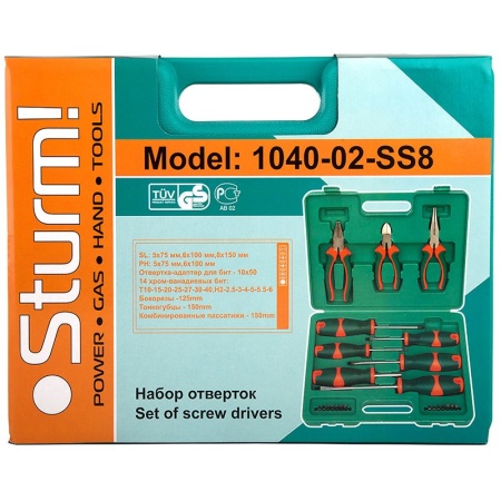 Набор отверток 23 шт STURM 1040-02-SS8, 1040-02-SS8 Набор отверток 23 шт STURM 1040-02-SS8