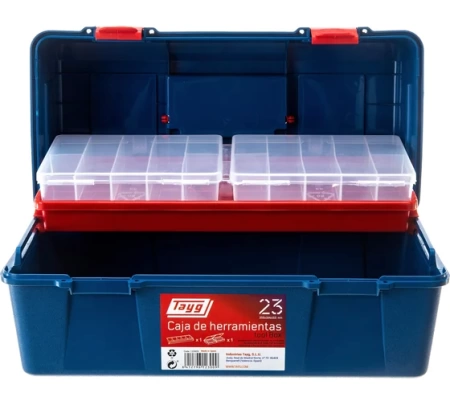 Ящик для инструментов TAYG №23 (356х184х163мм) синий, футляр (123009), 123009 Ящик для инструментов TAYG №23 (356х184х163мм) синий, футляр (123009)