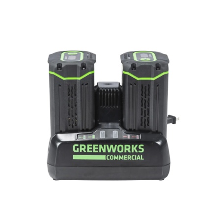 Зарядное устройство GREENWORKS G82C2 (82V, 8А, быстрое, 2-х постовое) 2939007, 2939007 Зарядное устройство GREENWORKS G82C2 (82V, 8А, быстрое, 2-х постовое) 2939007