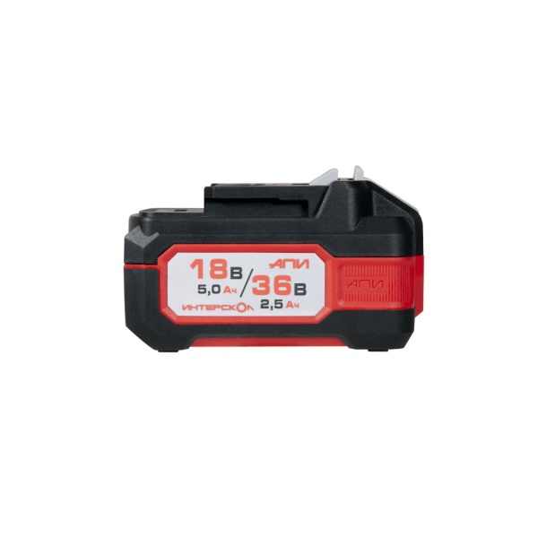 Аккумулятор ИНТЕРСКОЛ АПИ-5(2,5)/18(36)И, 18В-5Ач, 36В-2.5Ач, Li-lon, с индикацией заряда (2400.205), 2400.205 Аккумулятор ИНТЕРСКОЛ АПИ-5(2,5)/18(36)И, 18В-5Ач, 36В-2.5Ач, Li-lon, с индикацией заряда (2400.205)