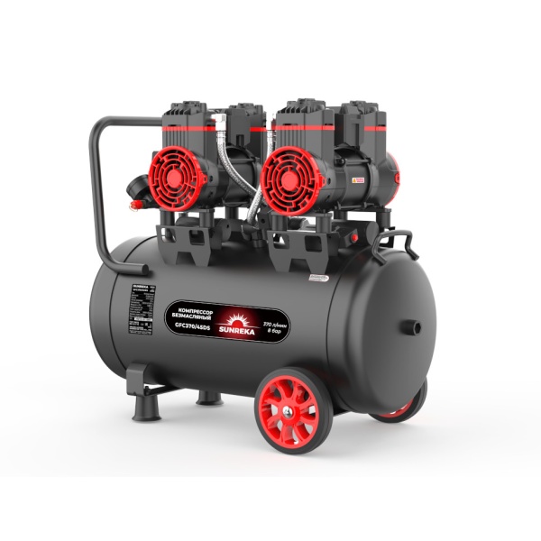 Компрессор SUNREKA GFC370/45DS 216115 (1800Вт, 370л/мин, 45л, 8бар, безмасляный), 216115 Компрессор SUNREKA GFC370/45DS 216115 (1800Вт, 370л/мин, 45л, 8бар, безмасляный)