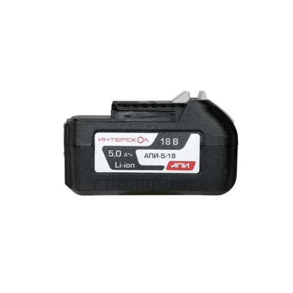 Аккумулятор ИНТЕРСКОЛ АПИ-5/18И, 18В, 5А/ч, Li-lon, с индикацией заряда (2400.122), 2400.122 Аккумулятор ИНТЕРСКОЛ АПИ-5/18И, 18В, 5А/ч, Li-lon, с индикацией заряда (2400.122)