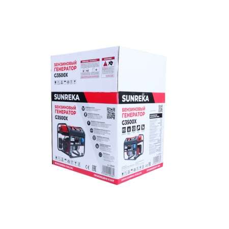 Генератор бензиновый SUNREKA G3500X (3,5кВт, 1-Ф, ручной стартер) 211001, 211001 Генератор бензиновый SUNREKA G3500X (3,5кВт, 1-Ф, ручной стартер) 211001