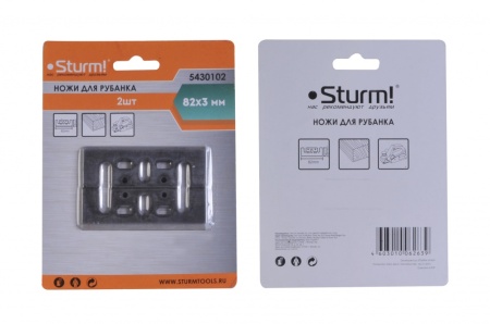 Ножи для рубанка STURM 82х28х3мм, 5430102 Ножи для рубанка STURM 82х28х3мм
