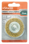Корщетка-насадка для дрели STURM 50мм 5240601 тип колесо, латунь, 5240601 Корщетка-насадка для дрели STURM 50мм 5240601 тип колесо, латунь