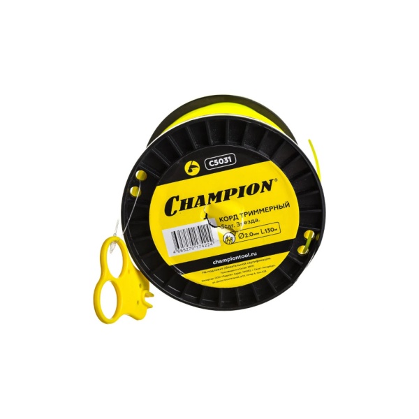 Леска 2 мм x 130 м (звезда, Star) CHAMPION (C5031), C5031 Леска 2 мм x 130 м (звезда, Star) CHAMPION (C5031)