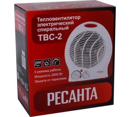 Тепловентилятор РЕСАНТА ТВС-2, 67/2/2 Тепловентилятор РЕСАНТА ТВС-2