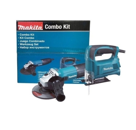 Набор электроинструментов Makita DK0122 (Лобзик 4326 + УШМ GA5030), DK0122 + подарок Набор электроинструментов Makita DK0122 (Лобзик 4326 + УШМ GA5030)