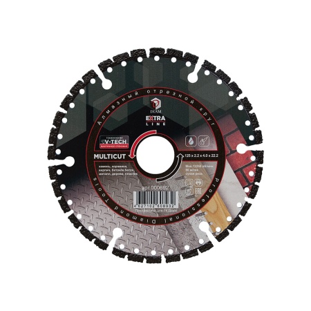 ���� �������� 125x2.2x4x22.2 (���������) MultiCut ������ Diam (000692)