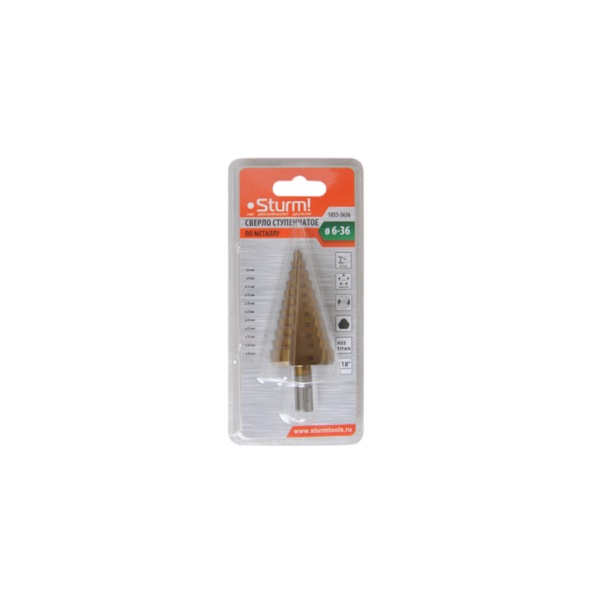 ������ ����������� �� ������� 6-36�� ��� 3�� HSS+TIN ������ Sturm (1055-S636)