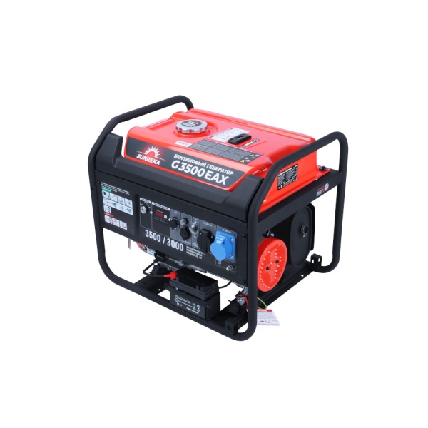 Генератор бензиновый SUNREKA G3500EAX (3,5кВт, 1-Ф, электростартер) 211002, 211002 Генератор бензиновый SUNREKA G3500EAX (3,5кВт, 1-Ф, электростартер) 211002
