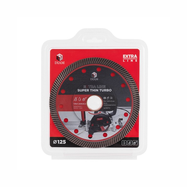 ���� �������� 125x1.2x9x22.2 (��������, ������) Super Thin Turbo Extra Line Diam (000716)