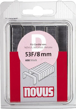 Скобы NOVUS 53F/8 (1200 шт.) 042-0375, 042-0375 Скобы NOVUS 53F/8 (1200 шт.) 042-0375