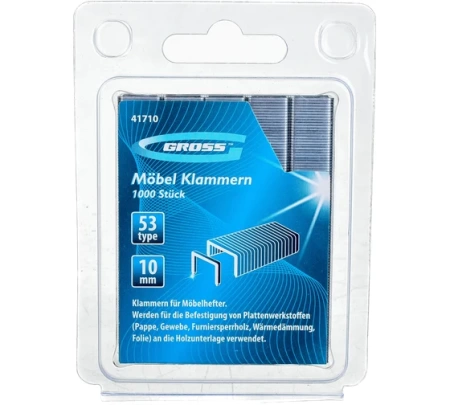 Скобы для степлера GROSS 41710, 41710 Скобы для степлера GROSS 41710
