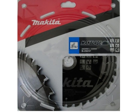 Диск пильный по дереву Makita 260х30х40T, B-29234 Диск пильный по дереву Makita 260х30х40T