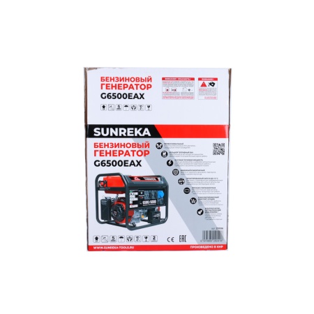 Генератор бензиновый SUNREKA G6500EAX (6,5кВт, 1-Ф, электростартер) 211006, 211006 Генератор бензиновый SUNREKA G6500EAX (6,5кВт, 1-Ф, электростартер) 211006