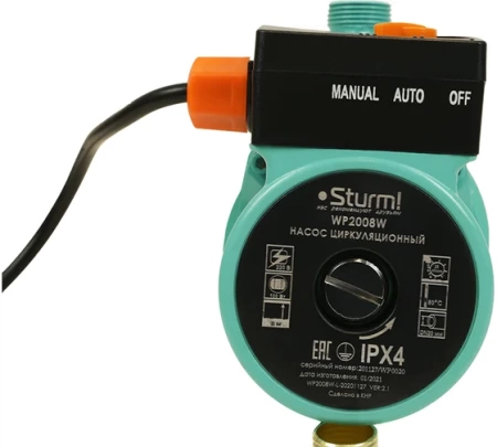 Насос циркуляционный STURM WP2008W, WP2008W Насос циркуляционный STURM WP2008W