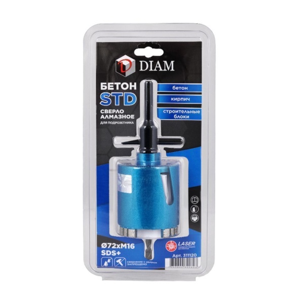  DIAM 72x4xM16   SDS+ ( ) STD (311120)