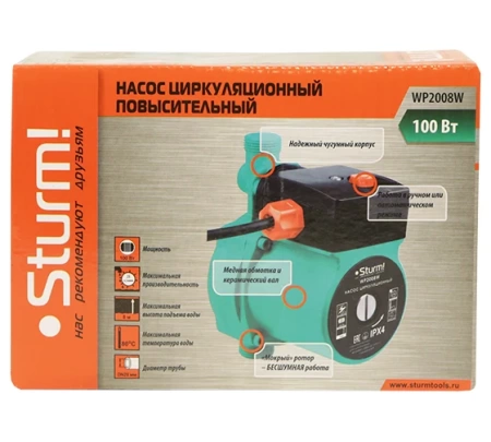 Насос циркуляционный STURM WP2008W, WP2008W Насос циркуляционный STURM WP2008W